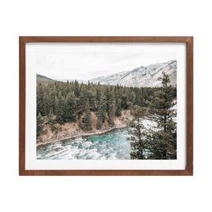River in the Mountains Photography Print, Nature Photography in Banff, Alberta, Canada