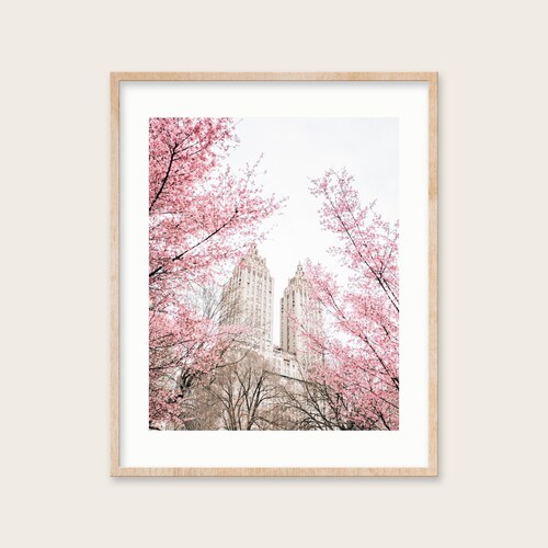 12. spring Flower Skyline Central Park NYC Art Print New Etsy