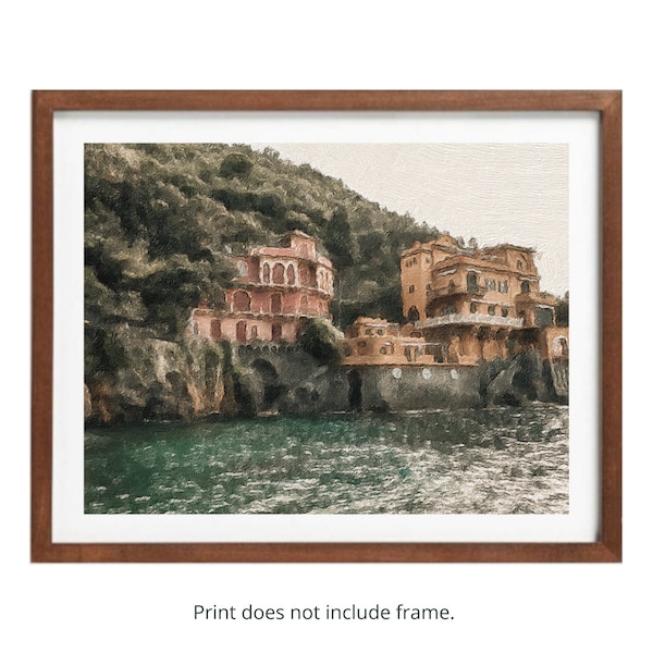 Painting Inspired Portofino Italy Print