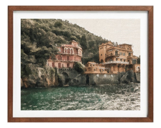 Painting Inspired Portofino Italy Print
