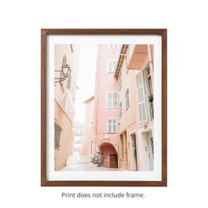 Passageway in France Photography Print, Wall Art, France Print, South of France Print, Summer Village [Pastel Passageway in France]