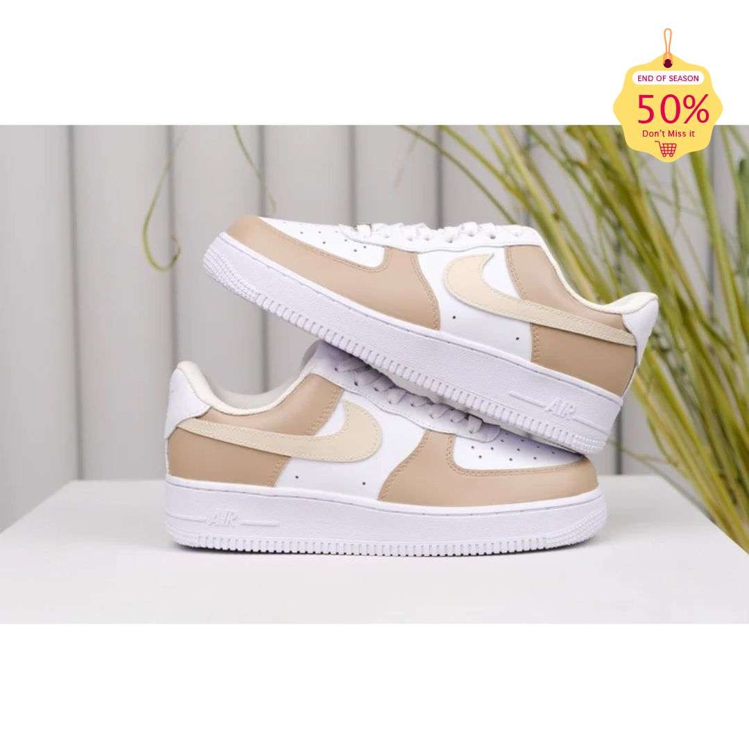 custom brown air force ones