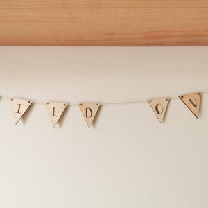 Wild One' child prop wooden child prop bunting, 1st birthday bunting, child decor, nursery interiors image 2