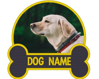 Custom Photo Embroidered Patch | Personalized Fabric Circle