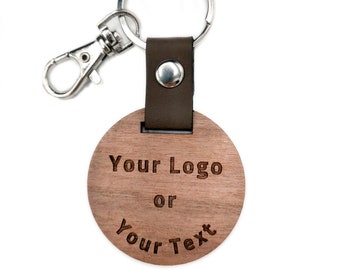 Handmade Personalised wood keyring, Custom Solid Walnut Wooden keychain,, custom key-ring