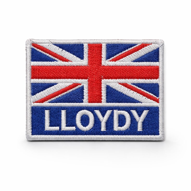 Personalized Embroidered United Kingdom Flag Patch: Custom Iron-On image 4