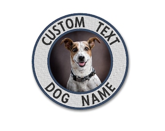 Custom Photo Embroidery Patch - Personalized Circle Design