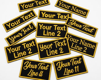 Biker Name Patch: Fully Embroidered Custom Badge, Bullion-Style Motorcycle Tag UK