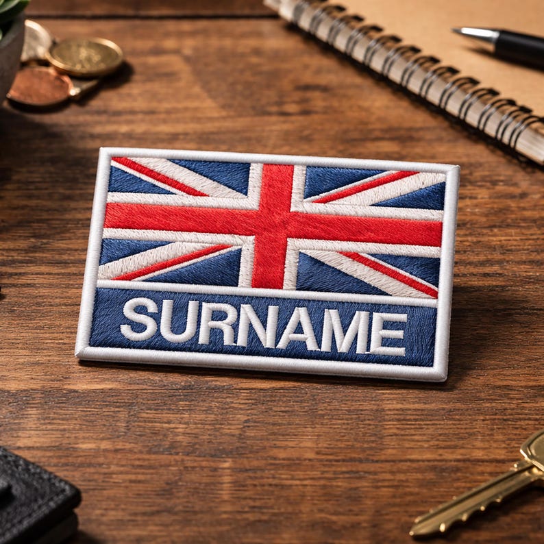 Personalized Embroidered United Kingdom Flag Patch: Custom Iron-On image 8