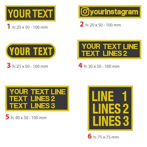 Gepersonaliseerde naam geborduurde patch, gepersonaliseerde motorscooterpatches