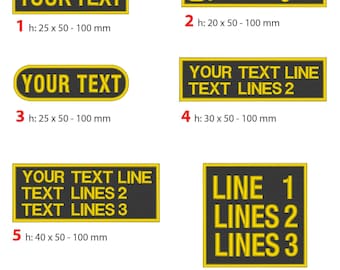 Écusson brodé avec nom personnalisé, écussons personnalisés pour motos et scooters