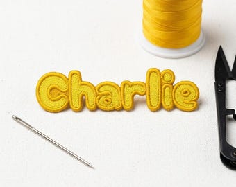 Bügelbild Buchstaben Namen Patch: Individuell gesticktes personalisiertes Abzeichen UK