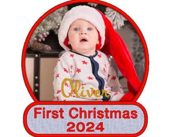Custom Photo Embroidered Patch - personalised printing fabric memorial badge