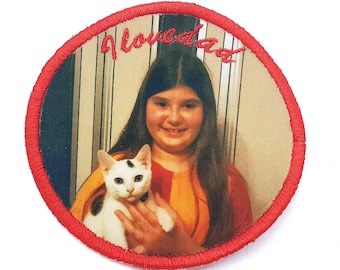 Personalised Photo Patch, Dye-Printed – Iron-On or Sew-On, 5–17 cm