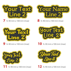 Custom Embroidered patch, personalised biker scooter patches tag,name write