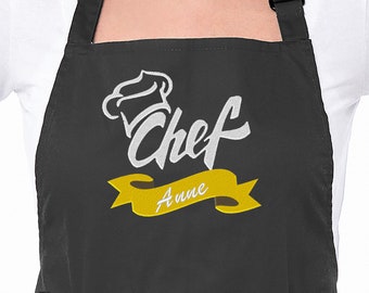Chef Embroidered Personalised Apron