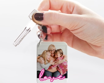 Personalized Photo Keyring - Custom Music Theme Keychain, Ideal Gift for Boyfriend & Girlfriend, Birthday, Wedding, Christmas