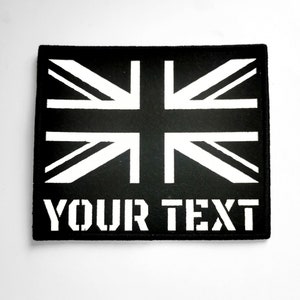 UK Reflective flag patch, Military tactical patches, Custom Union Jack lase cut patch, Personalısed British reflective patches