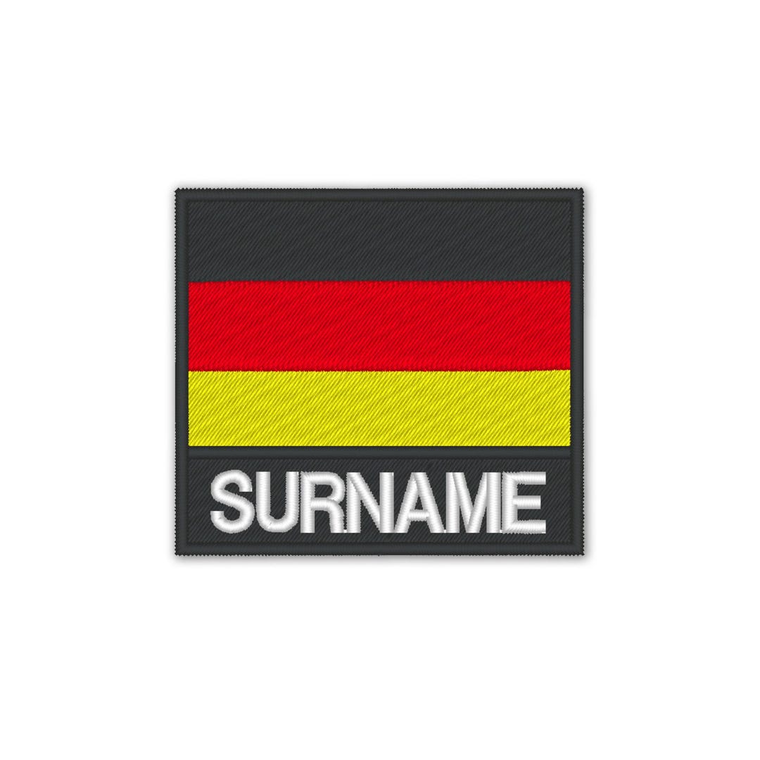 Personalized Embroidered Germany Flag Patch: Custom Iron-on Applique - Etsy
