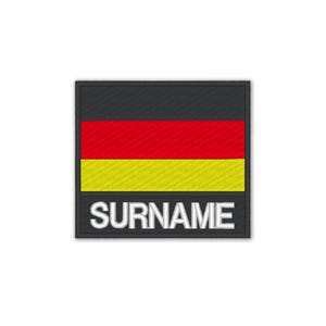 Personalized Embroidered Germany Flag Patch: Custom Iron-On Applique