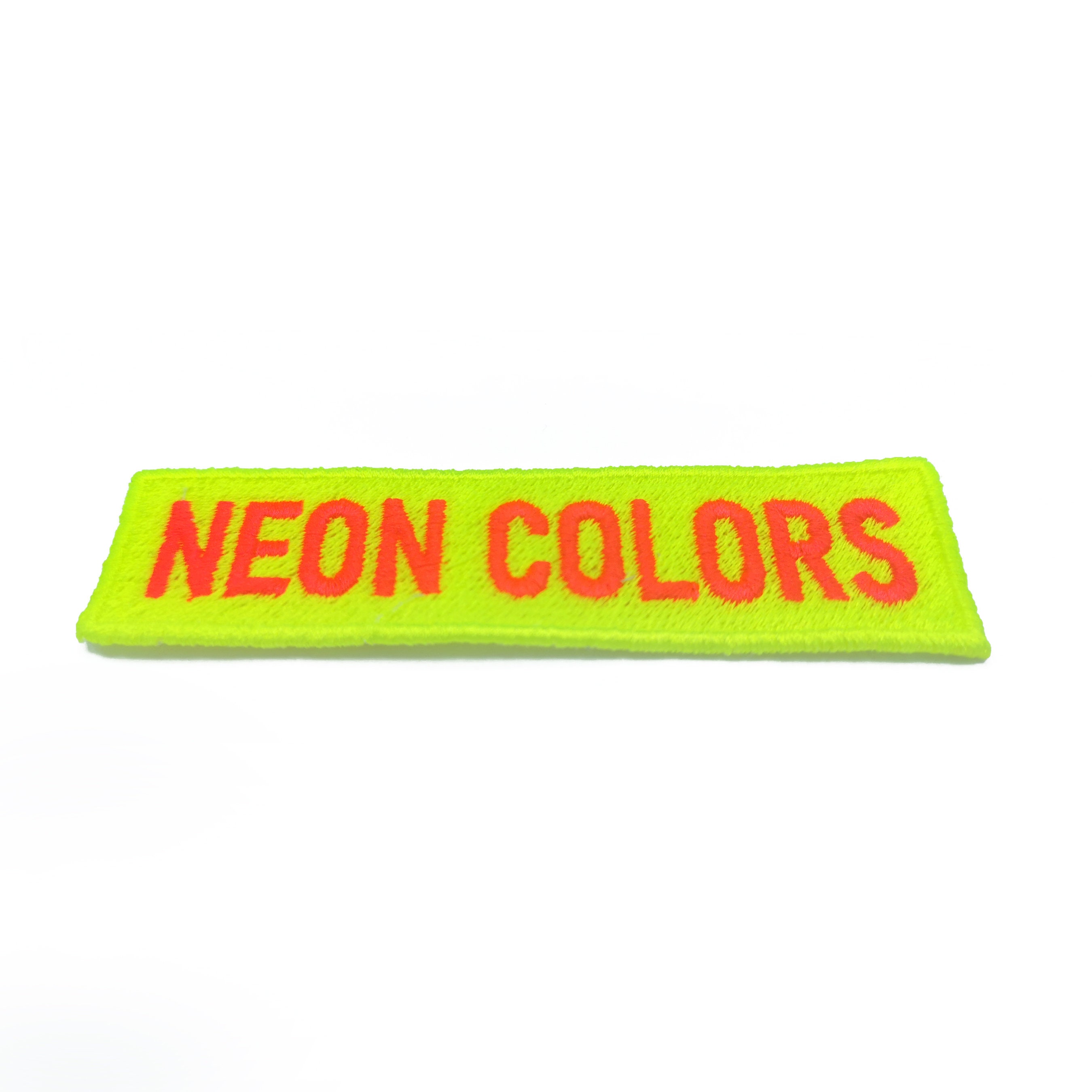 Neon Colors Custom Name Embroidered Patch, Personalised Biker