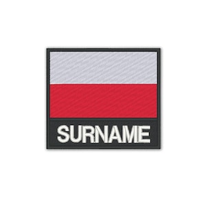Personalized Embroidered Poland Flag Patch: Custom Iron-On