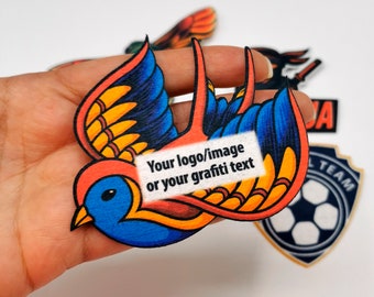 Custom Iron On Patch: Printed Fabric Logo, Photo Heat Transfer