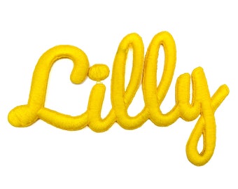 Iron-On Transfer Name Patch: Custom 3D Embroidered for Jackets, Backpacks UK