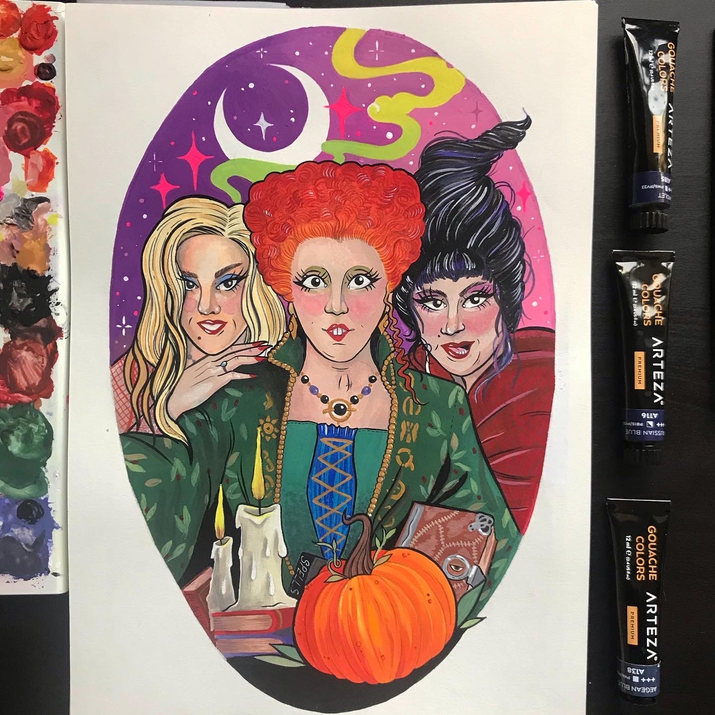 Hocus pocus Halloween Art print. | Etsy