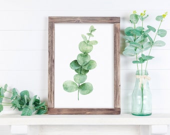 Eucalyptus Print, Botanical Print, Eucalyptus Wall Art, Eucalyptus Printable, Botanical Wall Art, Digital Eucalyptus Art, Wall Decor