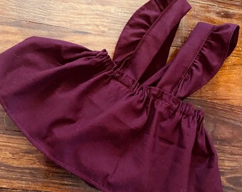 burgundy baby dress