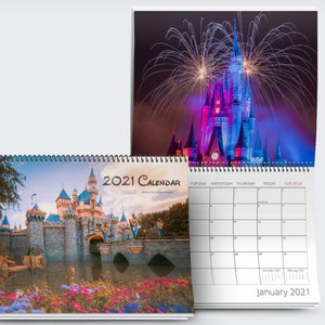 2021 Disney WALL Calendar 8.5x11in 12-Month Bound Wall | Etsy