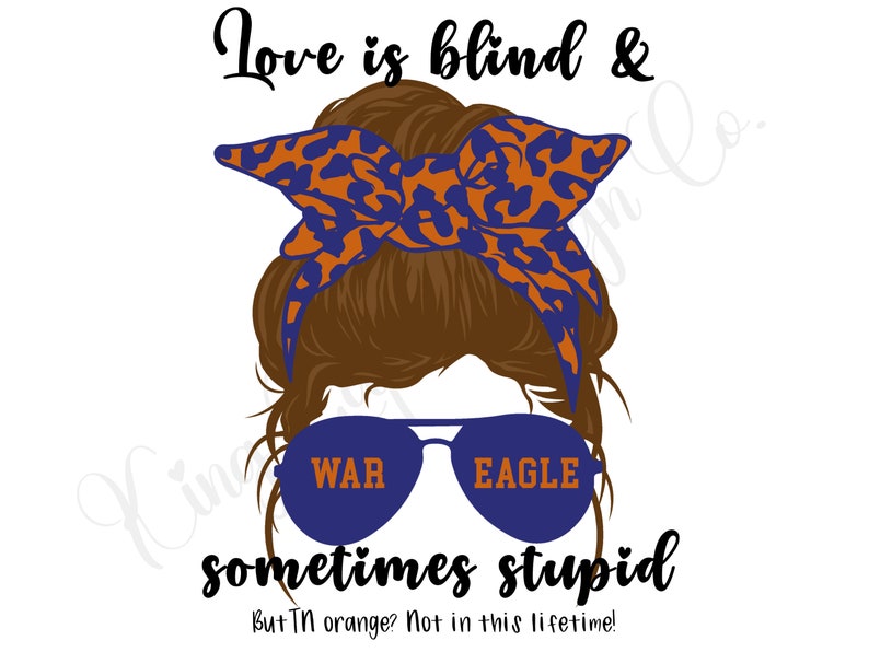 Messy Bun Girls PNG Bundle Alabama Girl Auburn Girl Etsy