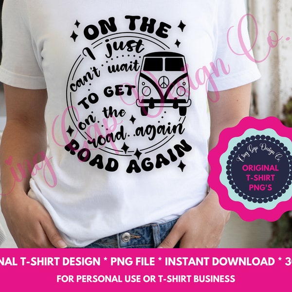 On The Road Again | Willie Nelson Inspired T-Shirt PNG