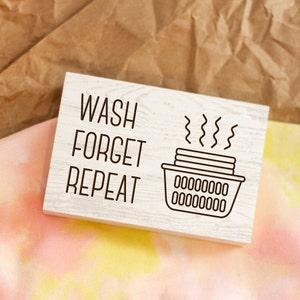 Wash Forget Repeat Laundry Sign