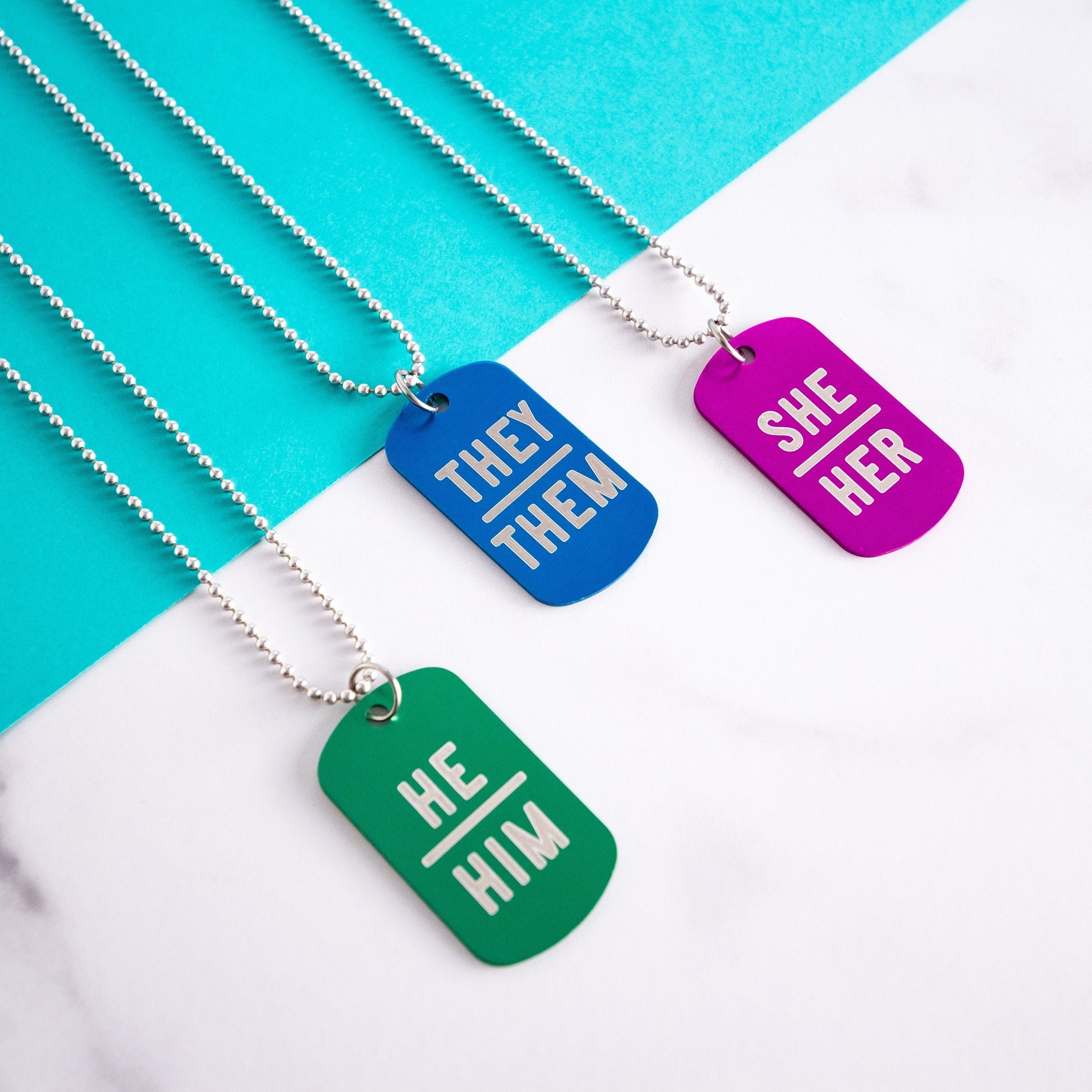 Personalized Rainbow Disc Necklace - LEILA