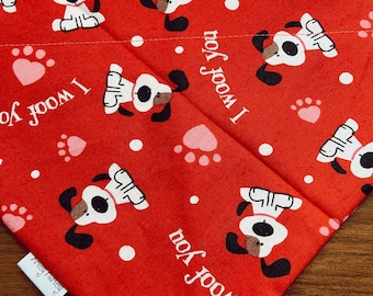 Bandana pour chien Saint Valentin