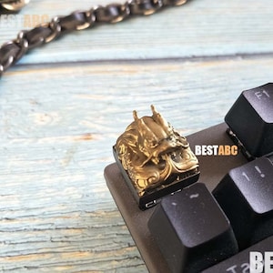 Golden Dragon Tastenkappen, Anime Tastenkappen, Coole Tastenkappen Für Mechanische Tastatur, Handgefertigte Tastenkappen, Geschenke für Männer, Gamer Geschenk