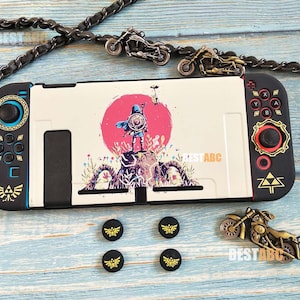 Dockbare Nintendo Switch Case, zachte beschermhoes voor Nintendo Switch, zwarte Nintendo Switch Shell Protector draagtas, cadeaus voor hem jongen