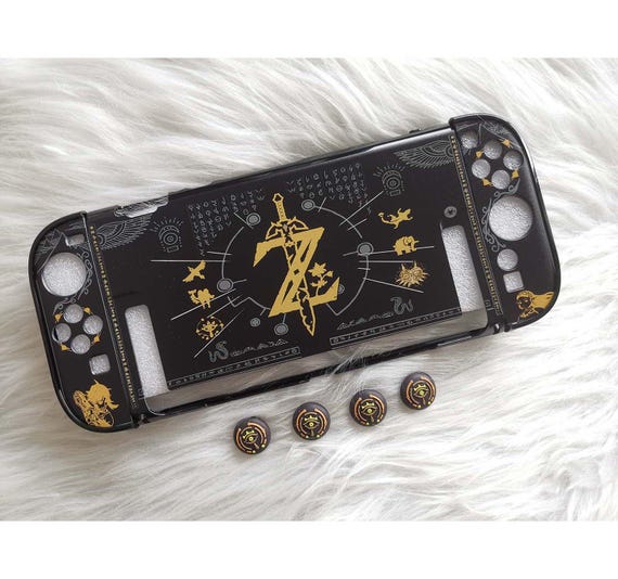 Cool Dockable Nintendo Switch Case,Nintendo Switch Oled Case, Black Gold Nintendo Switch 2 Case Shell Protector Cover Case,Gifts For Him