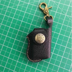 Custodia per accendino per Zippo, Custodia per accendino in pelle, Custodia per accendino personalizzata per Zippo, Portachiavi in pelle per accendino, Regalo fatto a mano per fumatori