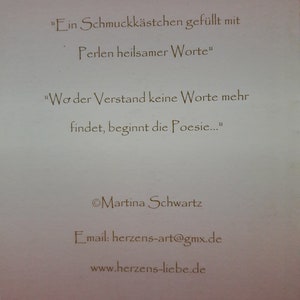 Heilsame Poesie, Kunst, Gedichte, Geschenk, wertvolles Buch, Lebensbegleiter, Ratgeber, Seelenheilung, heilsam Bild 4