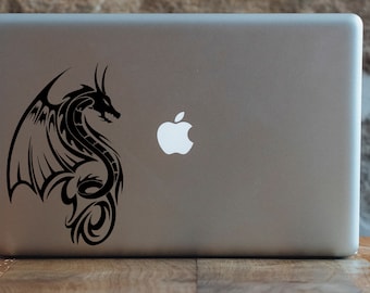 Decal Sticker Tribal Dragon Legendary Creature Winged, Mythology Middle ...