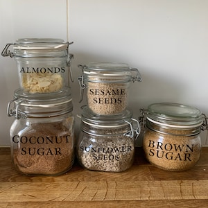 Custom Vinyl Pantry Labels: Kitchen Organization Stickers