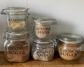 Custom Vinyl Pantry Labels: Kitchen Organization Stickers