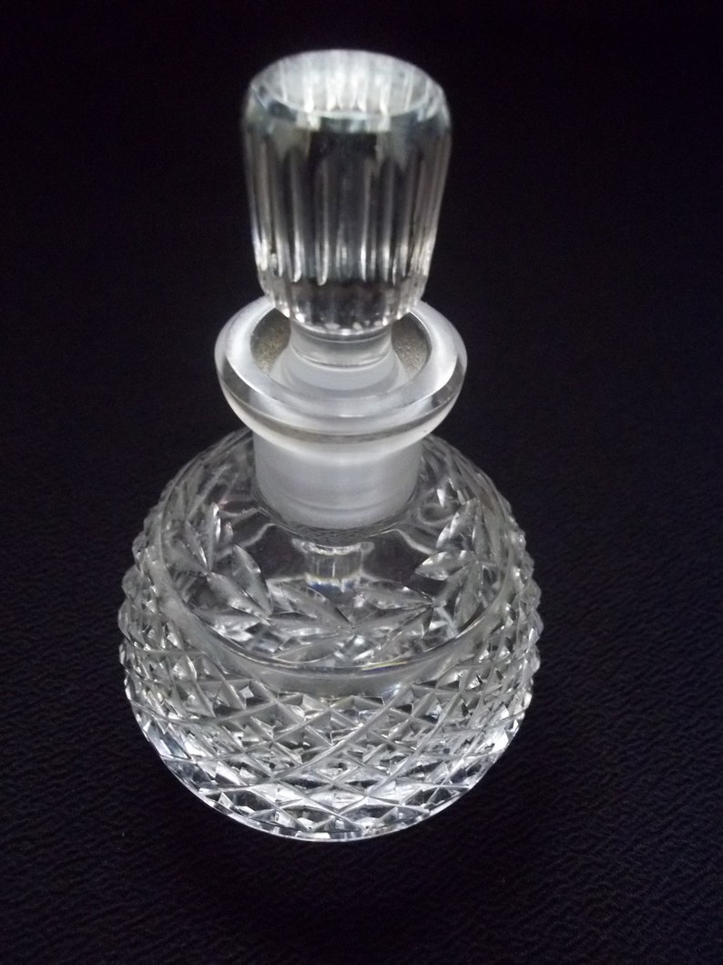 Waterford Crystal Perfume Bottle & Stopper Glandore Pattern Etsy