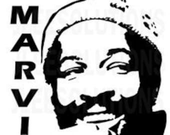 Marvin Gaye 'What's Going On' SVG PNG – 70s Music (Digital Download)