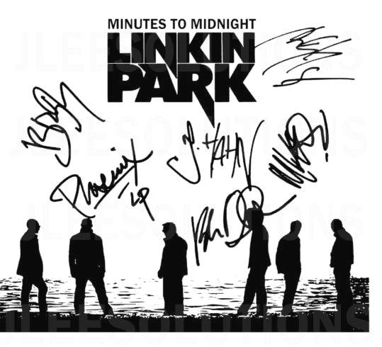 LINKIN PARK- Minutes to Midnight- Classic Rock Band Design