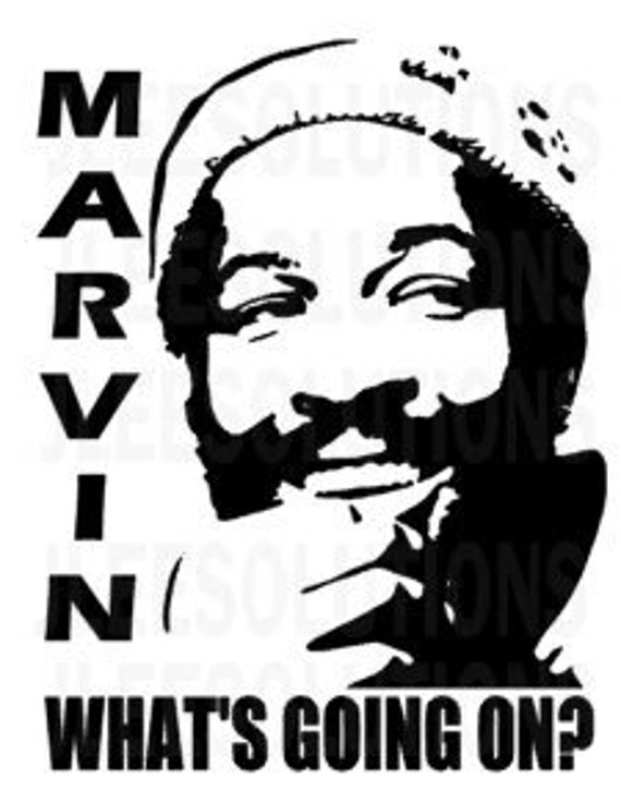Marvin Gaye 'what's Going On' SVG PNG – 70s Music (digital