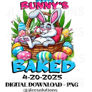420 Osterhasen-Kiffen-Kiffen #cannibus #jleesolutions #get pressed #kaninchen #grasliebhaber #sublimation #dtf #funnybunny #adult Ostern